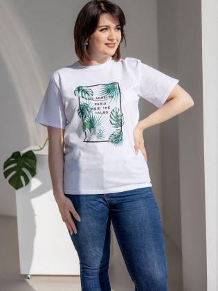 Женская футболка "Tropical" белая