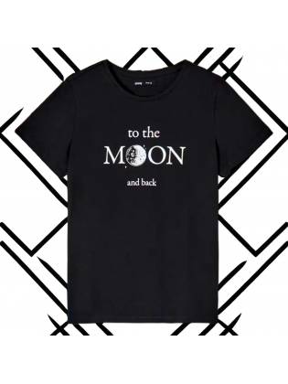 Женская футболка "Moon" черная