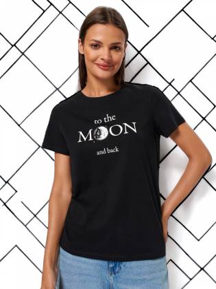 Женская футболка "Moon" черная