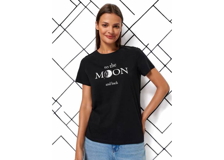 Женская футболка "Moon" черная