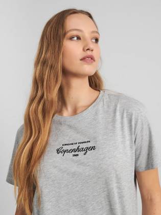 Женская футболка "Copenhagen" серая