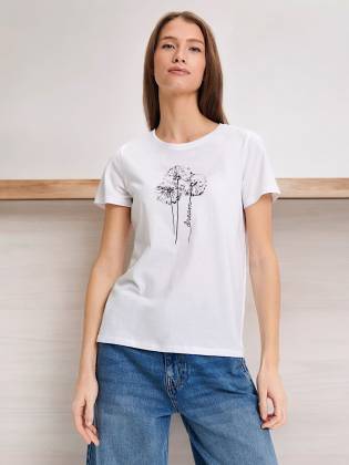 Женская футболка "Dandelion" белая