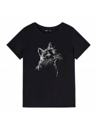 Женская футболка "Kitty" черная