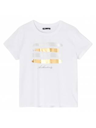 Женская футболка "Gold" белая