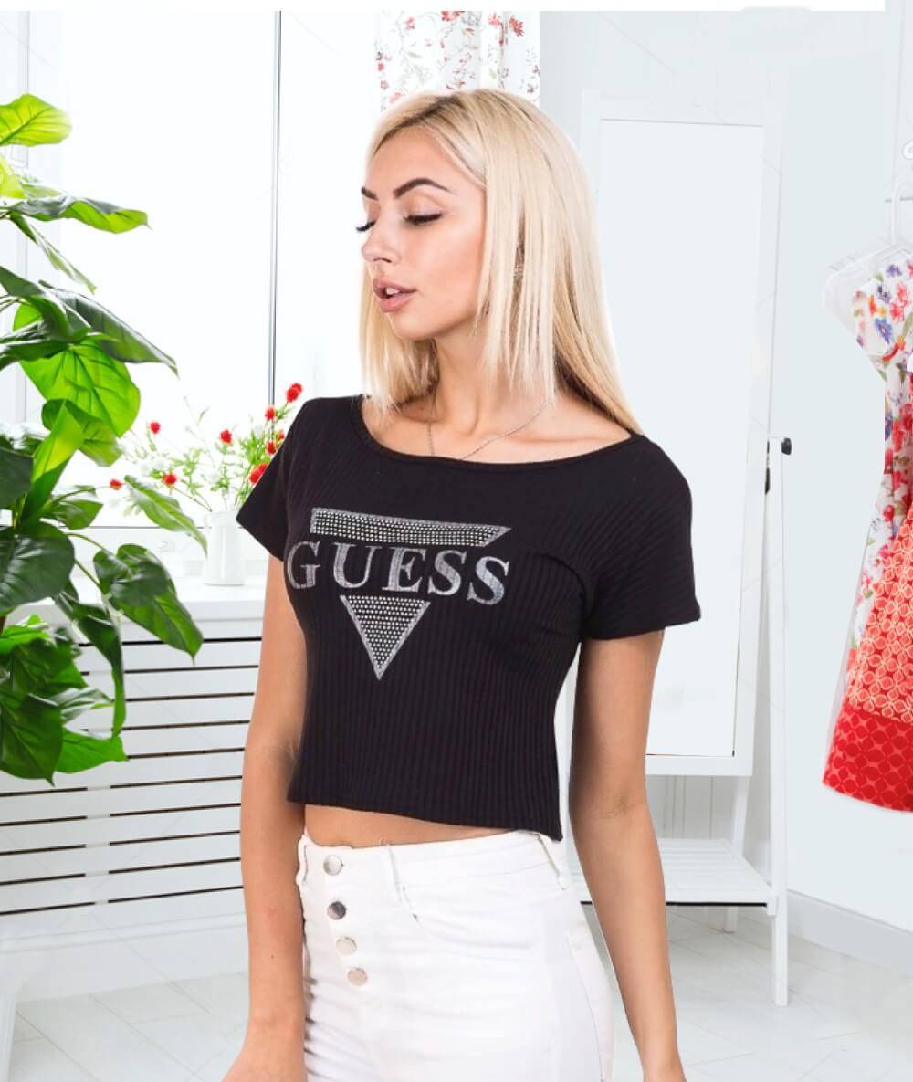 Топ "Guess". Чорний.