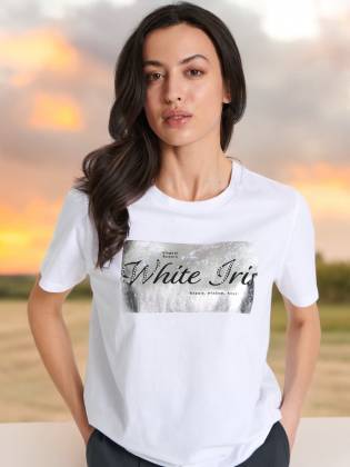 Жіноча футболка "White Iris" біла