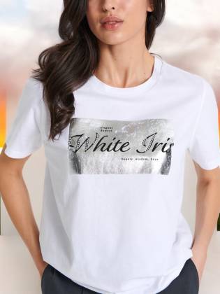 Жіноча футболка "White Iris" біла