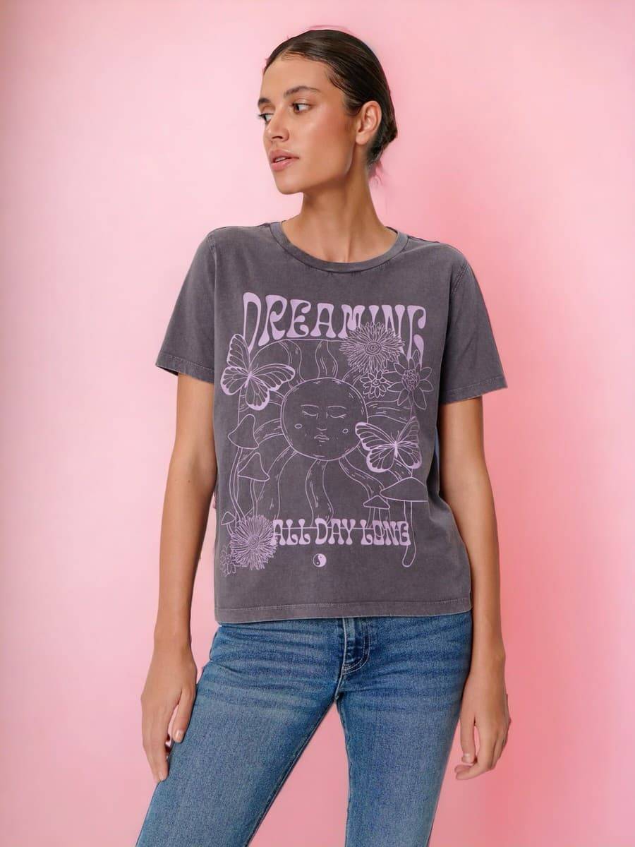 Жіноча футболка "Dreaming" сіра
