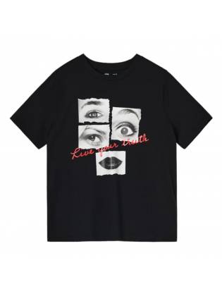 Женская футболка "Eyes" черная
