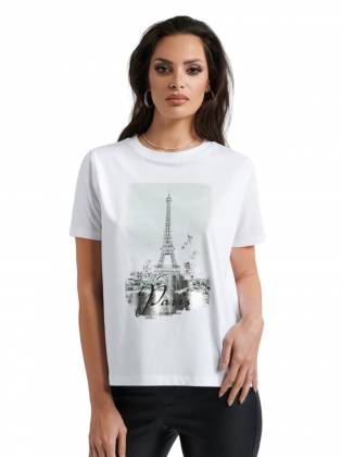 Жіноча футболка "Paris" біла