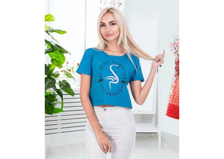 Топ "Фламинго". Бирюза. 