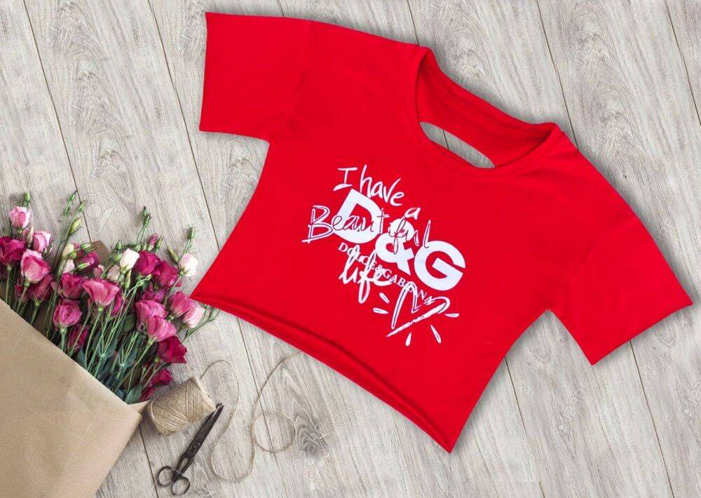 Топ жіночий "I have DG". Червоний.