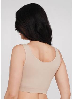 Топ бесшовный "TANK TOP" бежевый