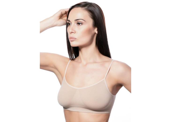 Топ бесшовный "Brassiere" бежевый