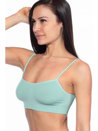 Топ бесшовный "Brassiere" голубой