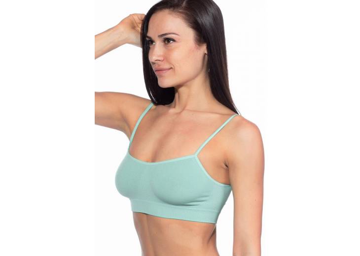 Топ бесшовный "Brassiere" голубой