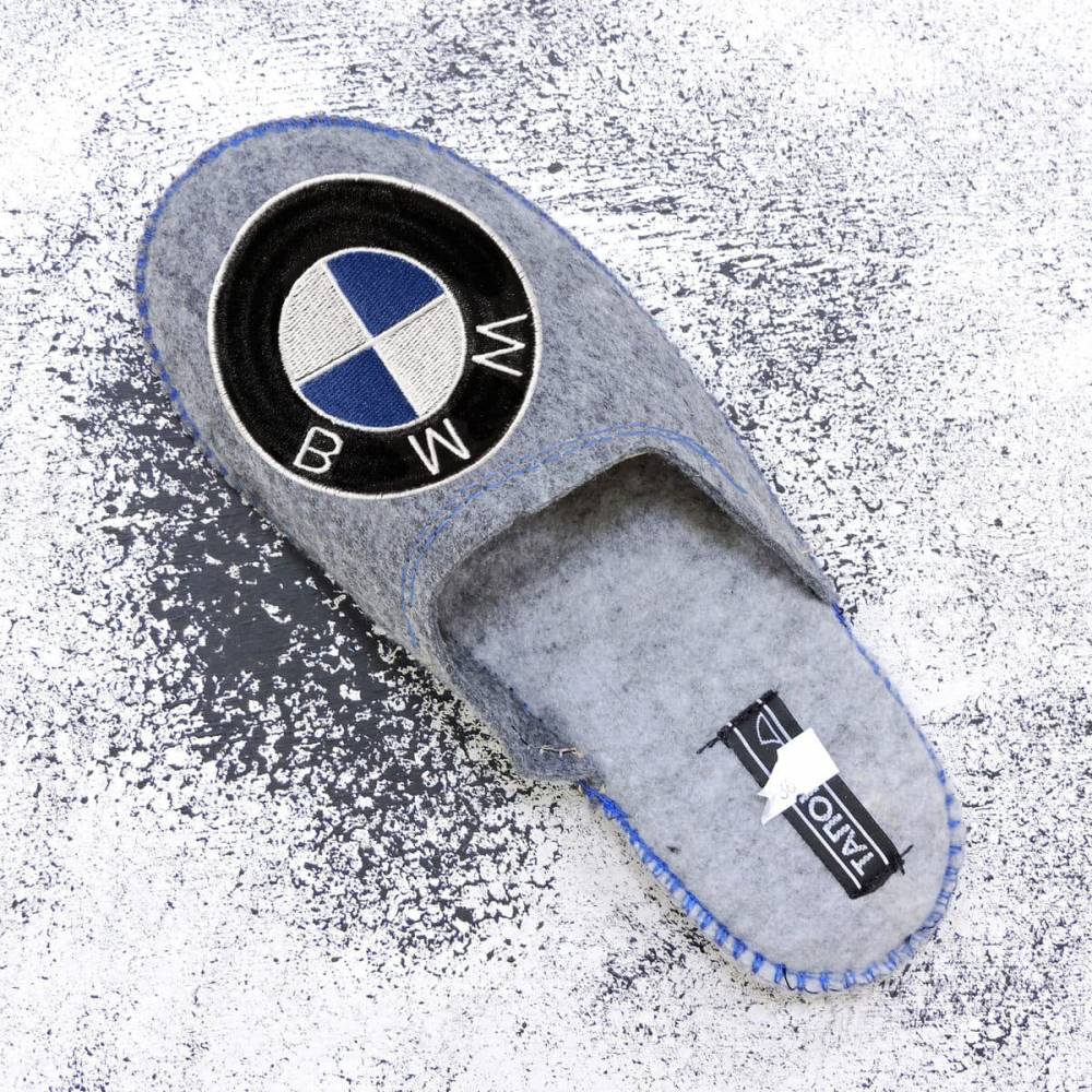 Повстяні капці "BMW" сірі