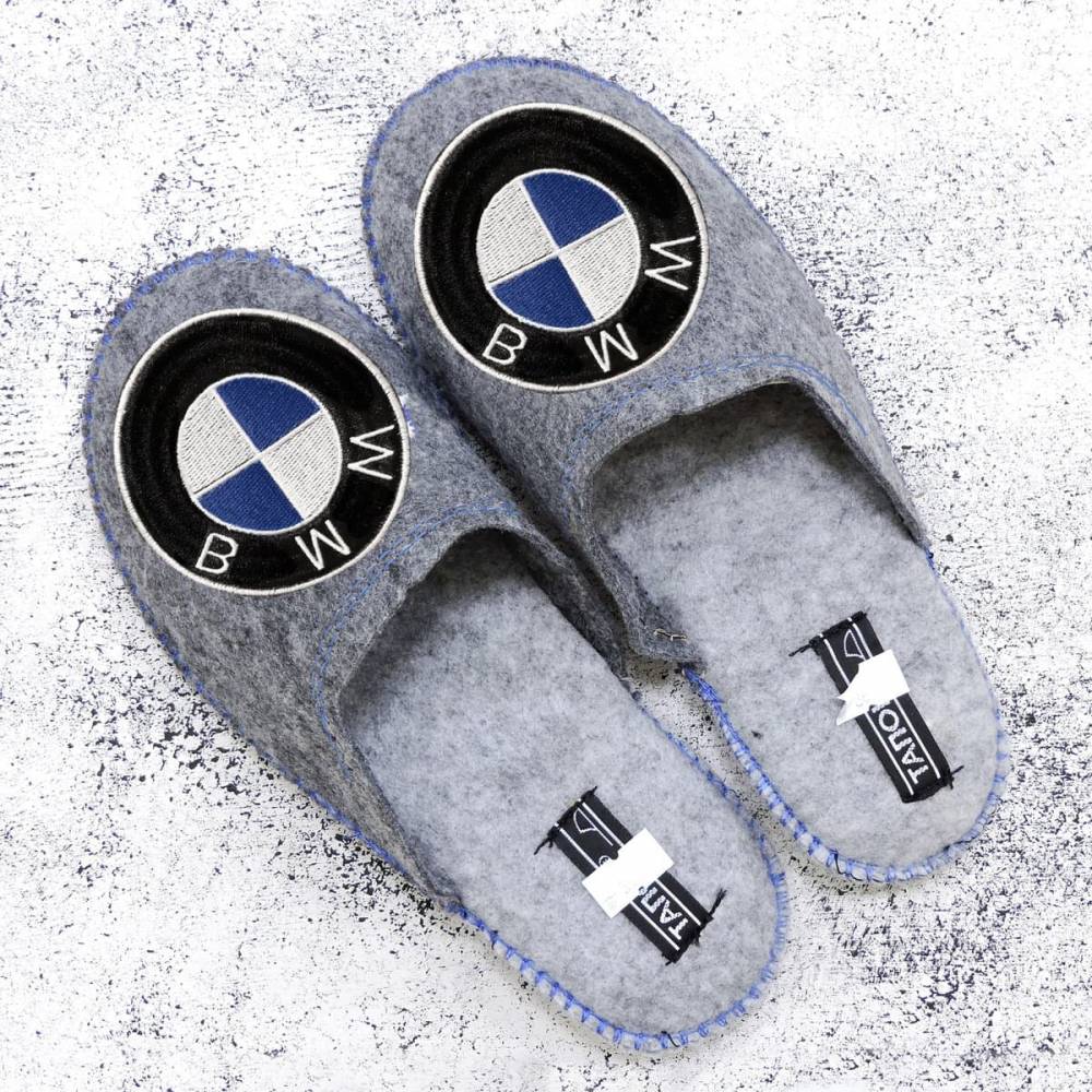 Повстяні капці "BMW" сірі