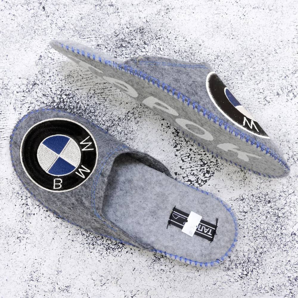 Повстяні капці "BMW" сірі