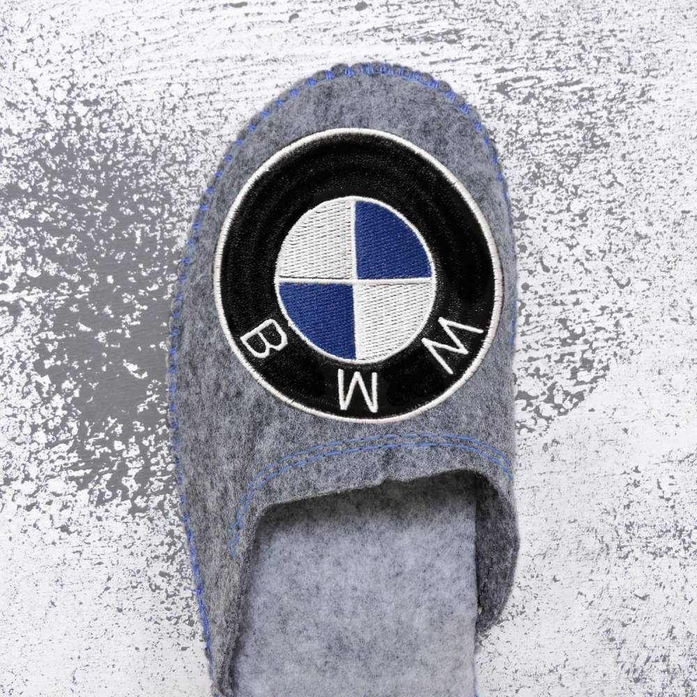 Повстяні капці "BMW" сірі