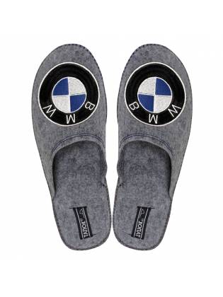 Войлочные тапочки "BMW" серые