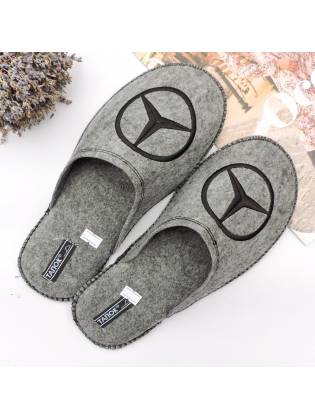 Войлочные тапочки "Mercedes" серые