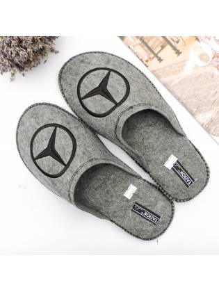Войлочные тапочки "Mercedes" серые