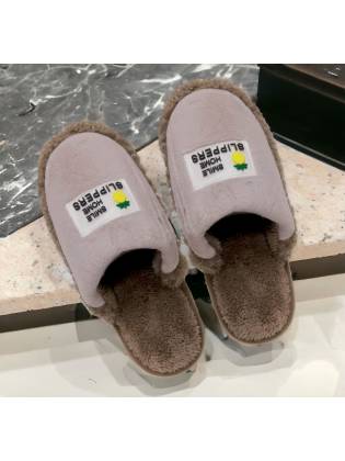 Чоловічі тапочки "Fur" коричневі