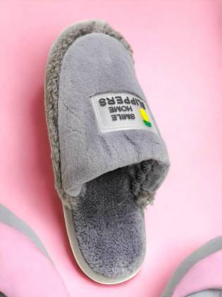 Мужские тапочки "Fur" серые