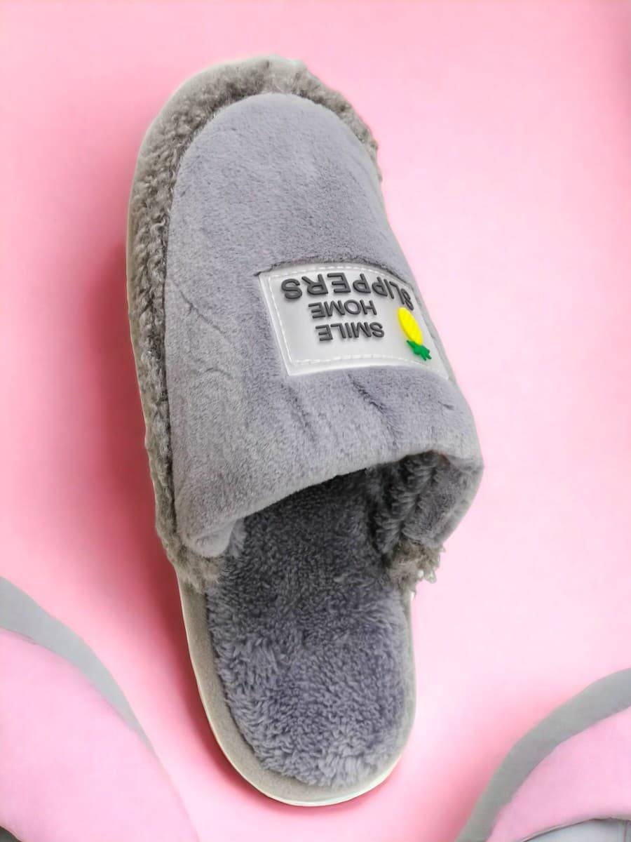 Чоловічі капці "Fur" сірі