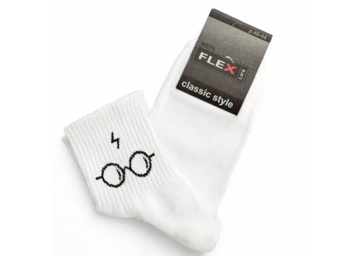 Мужские носки "Harry Potter" белые