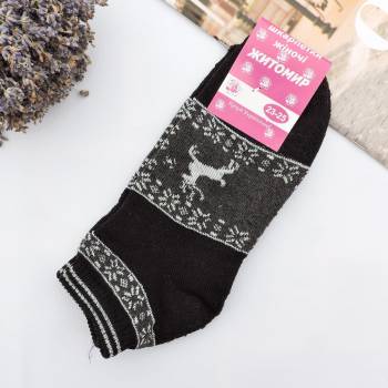 Женские короткие носки "Deer" черные Женские короткие носки "Deer" черные
