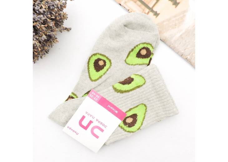 Женские носки "Avocado" серые