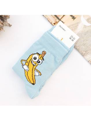 Женские носки "Bananas" голубые
