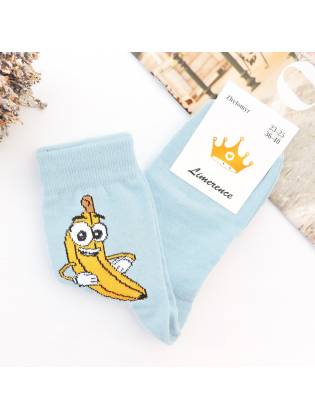 Женские носки "Bananas" голубые