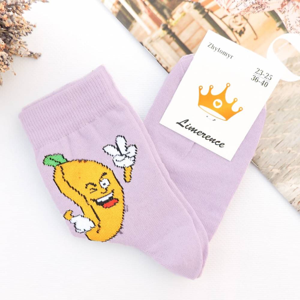 Жіночі носки "Bananas" бузкові