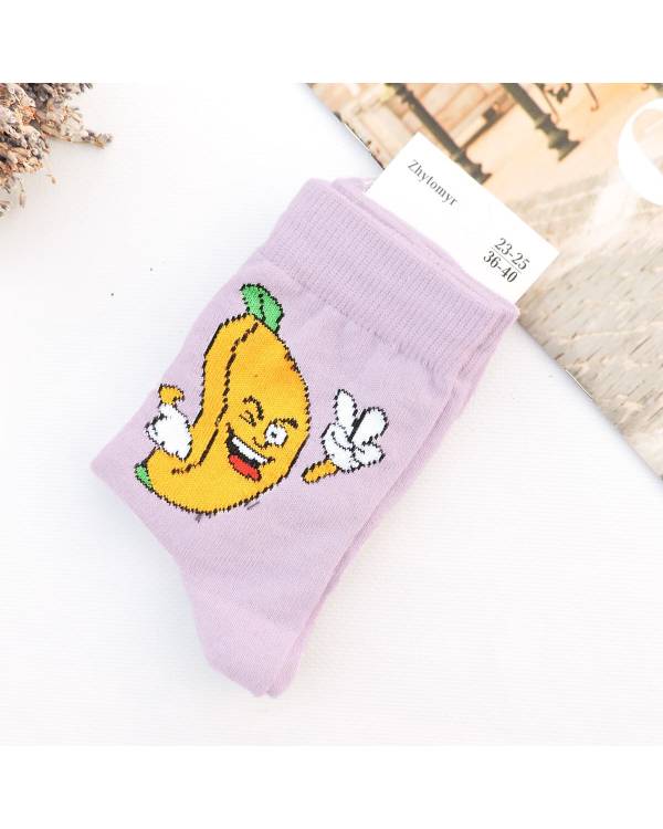 Жіночі носки "Bananas" бузкові