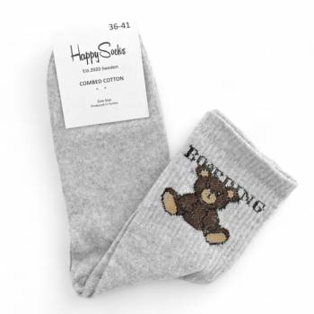 Женские носки "Bears" светло-серые Женские носки "Bears" светло-серые