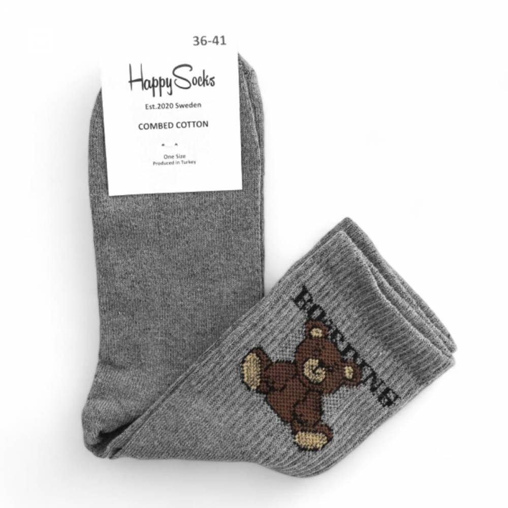 Жіночі носки "Bears" темно-сірі