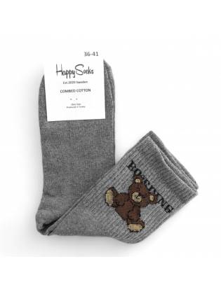 Женские носки "Bears" темно-серые
