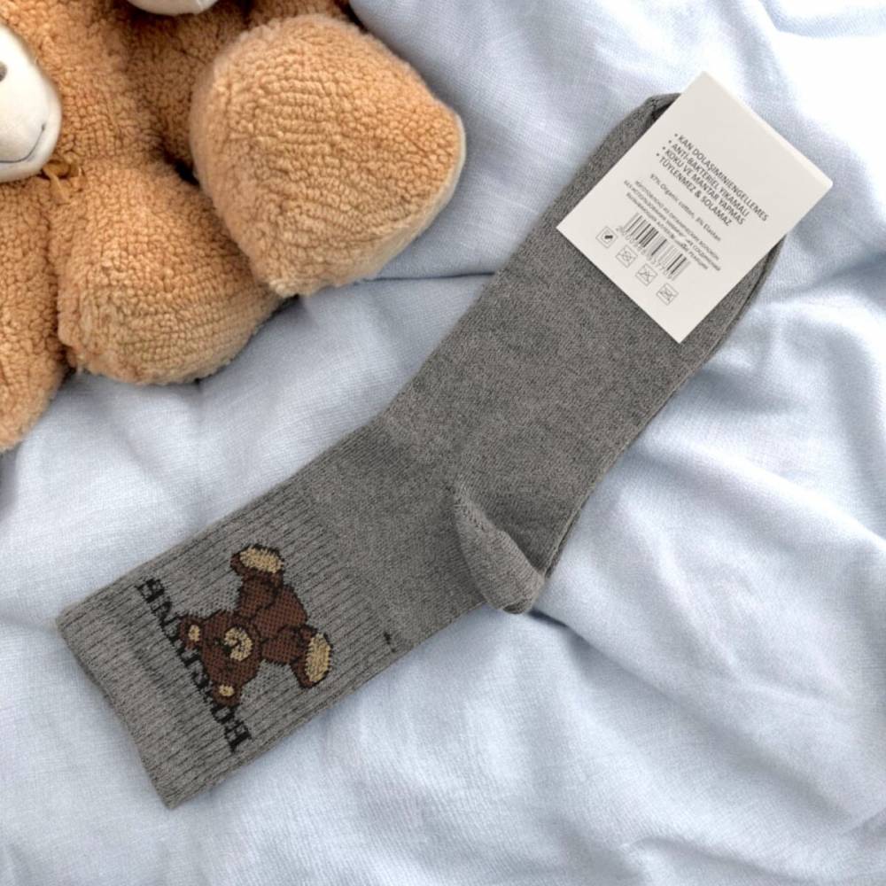 Жіночі носки "Bears" темно-сірі