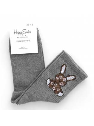 Женские носки "Bunny" темно-серые