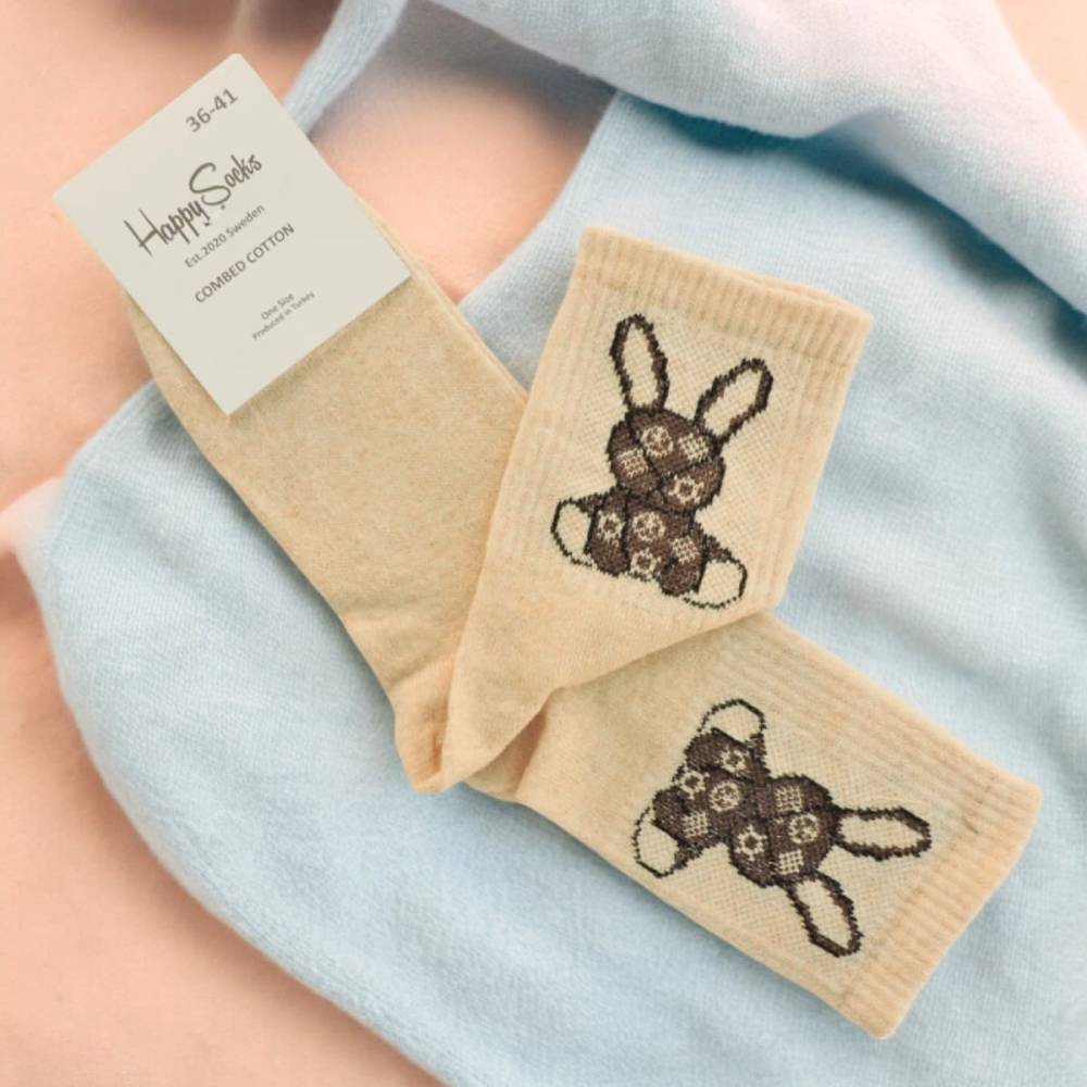 Жіночі носки "Bunny" бежеві