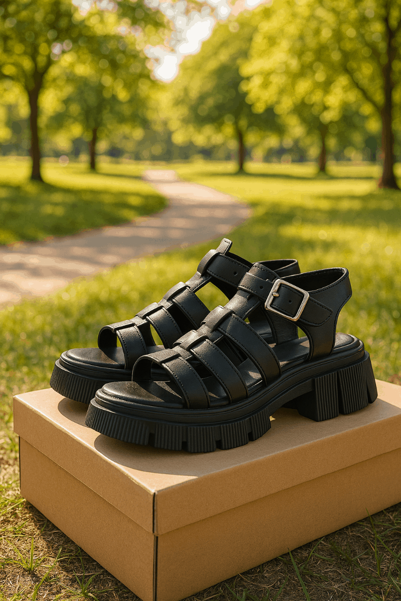 Жіночі босоніжки "Sandals" чорні