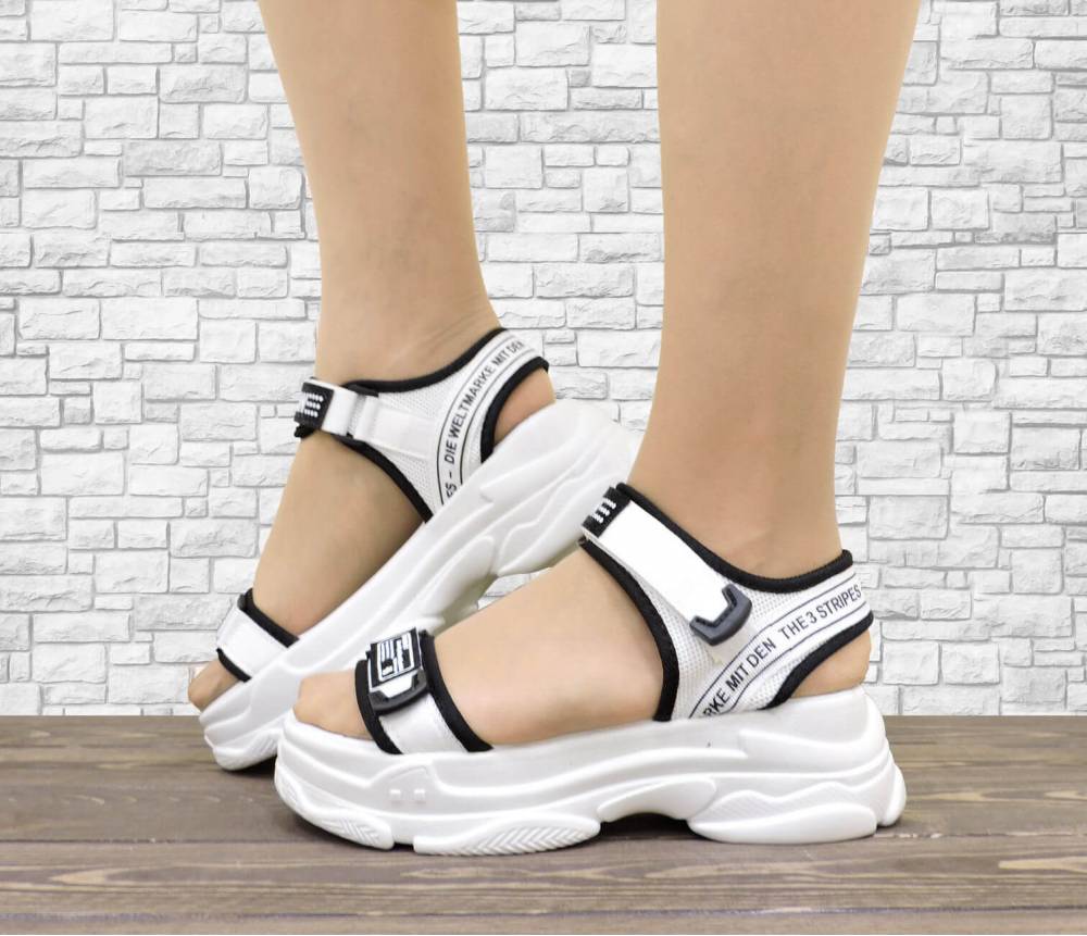 Жіночі босоніжки "High-Top" білі
