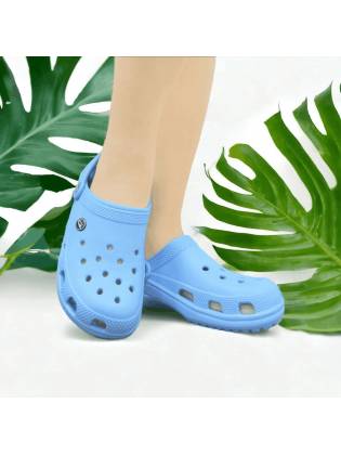 Женские кроксы "Simple" голубые