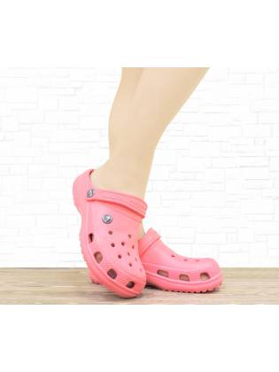 Женские кроксы "Simple" коралловые