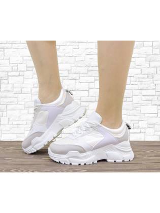 Женские кроссовки "Fluo" белые