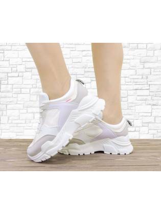 Женские кроссовки "Fluo" белые
