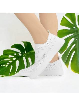 Женские кроссовки "White-Leaf" белые